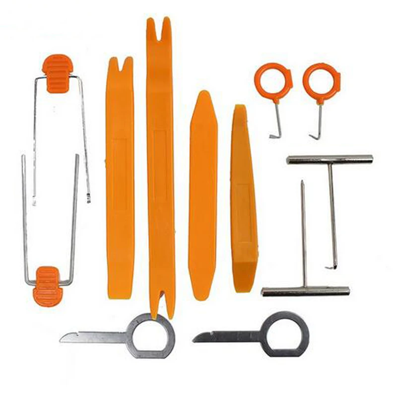 Клипса для дверей автомобиля 12 шт./компл. инструмент снятия радиоприемника лада