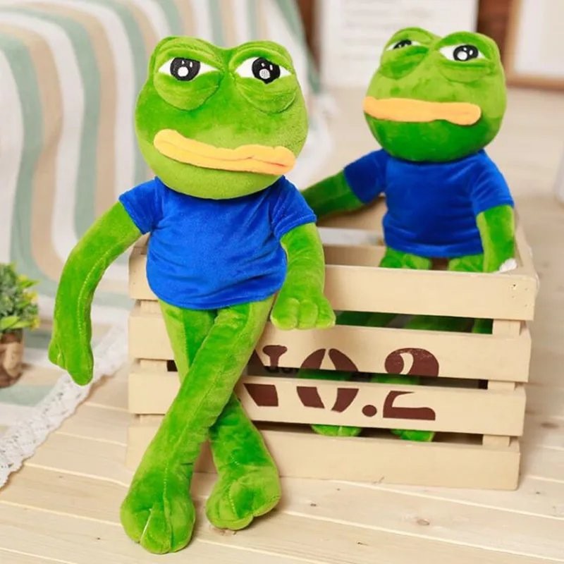 Волшебное выражение Pepe Sad Frog 45 см мультяшная пена мягкие куклы подушка игрушки