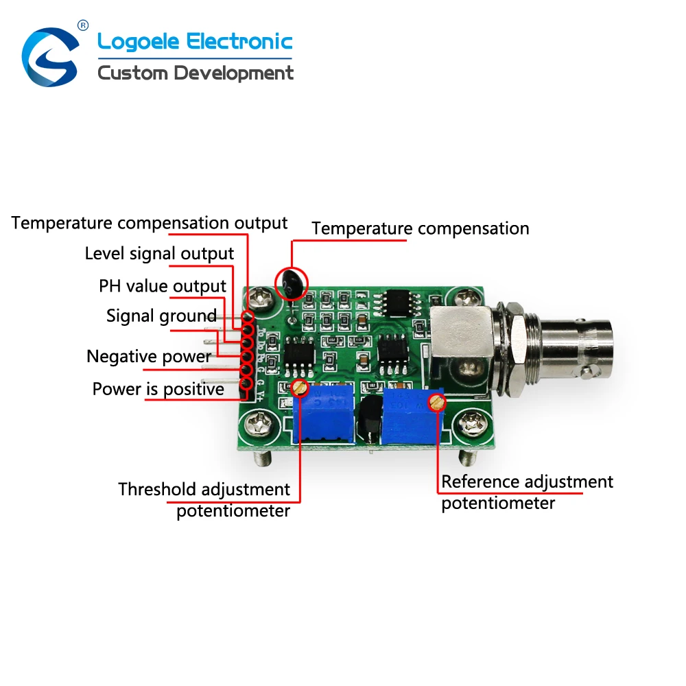 High quality Analog voltage signal output temperature compensation PH sensor module acquisition | Электроника