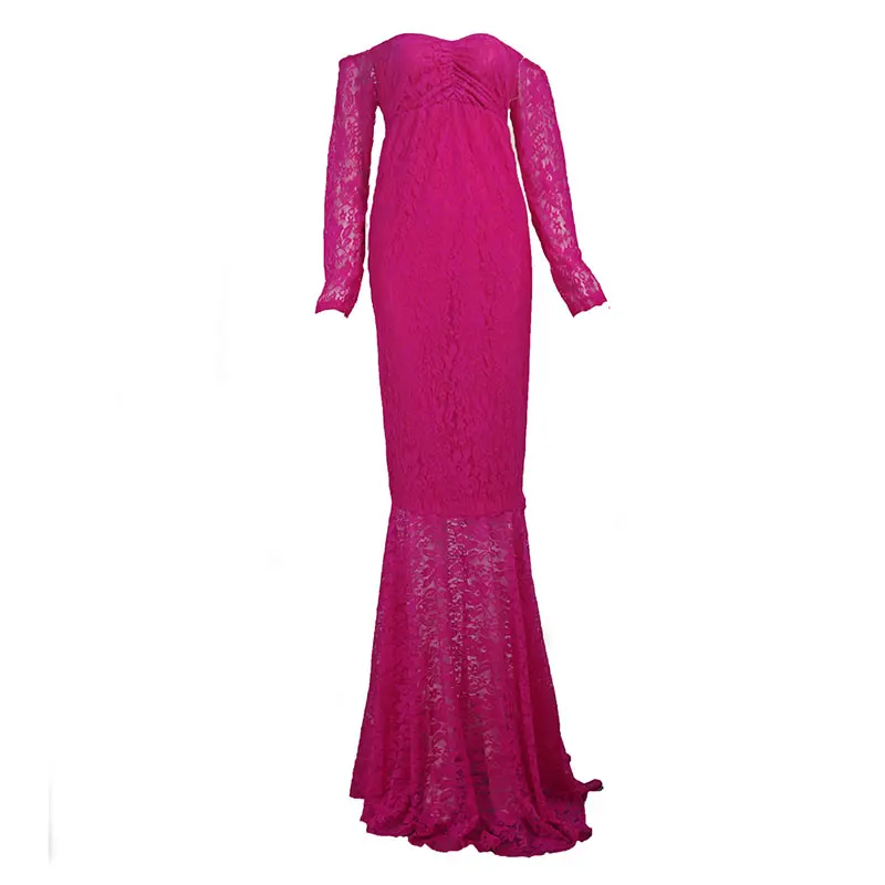 SMDPPWDBB зимние кружевные платья для беременных реквизит для фотосъемки женское сексуальное платье большого размера для фотосессии с длинными рукавами