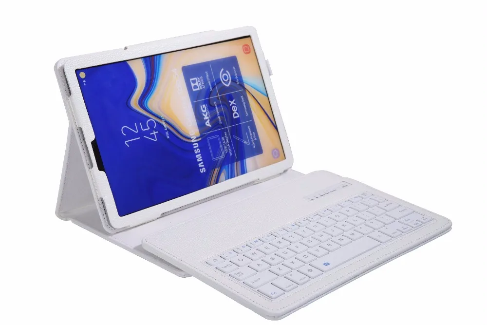 Чехол-подставка в стиле личи для Samsung Galaxy Tab S4 10 5 T830 T835 T837 SM-T835 Съемная Беспроводная
