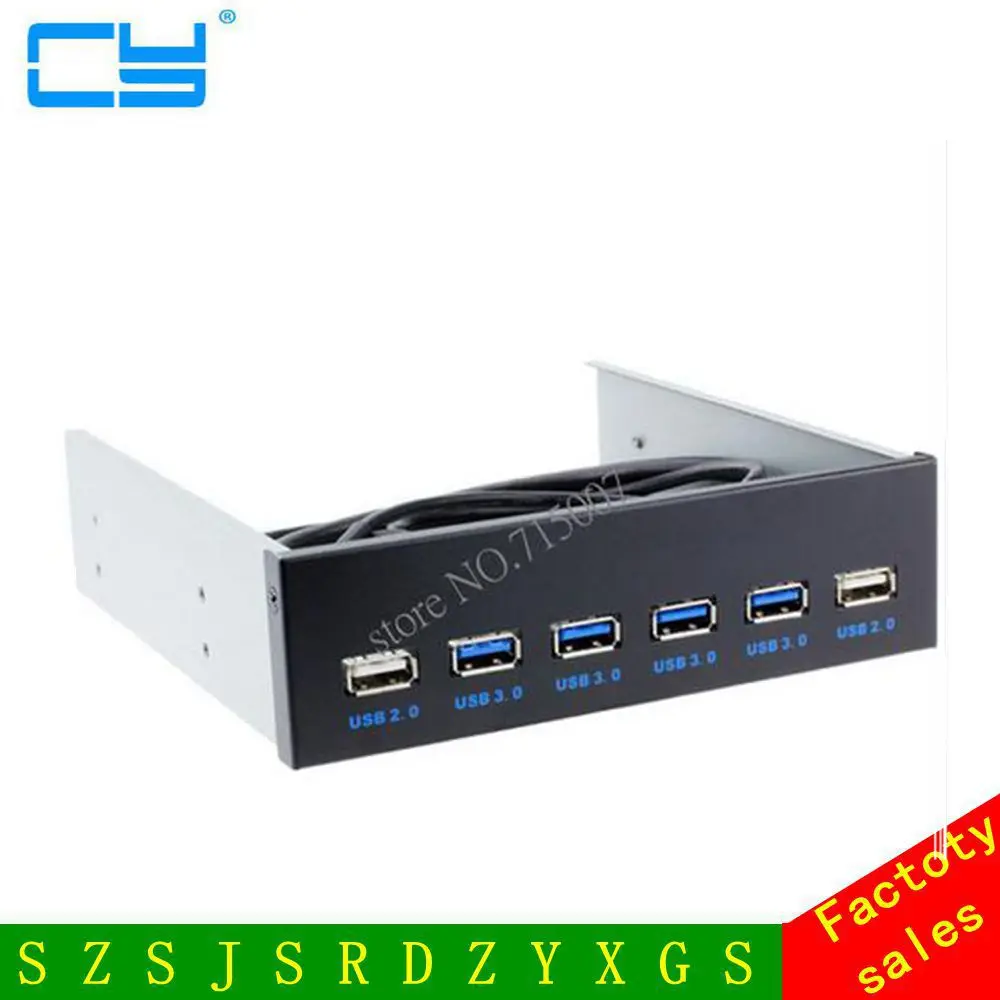 20 контактная материнская плата к USB 3 0 + 2 6 портовый внутренний Кронштейн передней