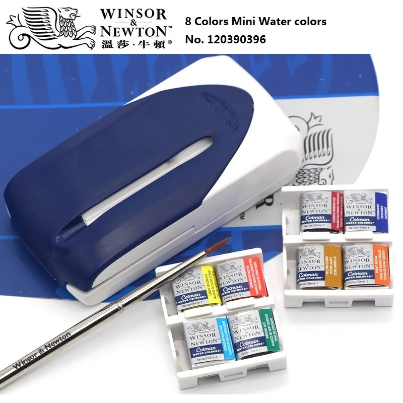 8 colors WINSOR& NEWTON 8/12/24/36/45 Цвета Cotman Твердые акварельные краски набор художника пигмент товары для рукоделия - Цвет: 8 colors