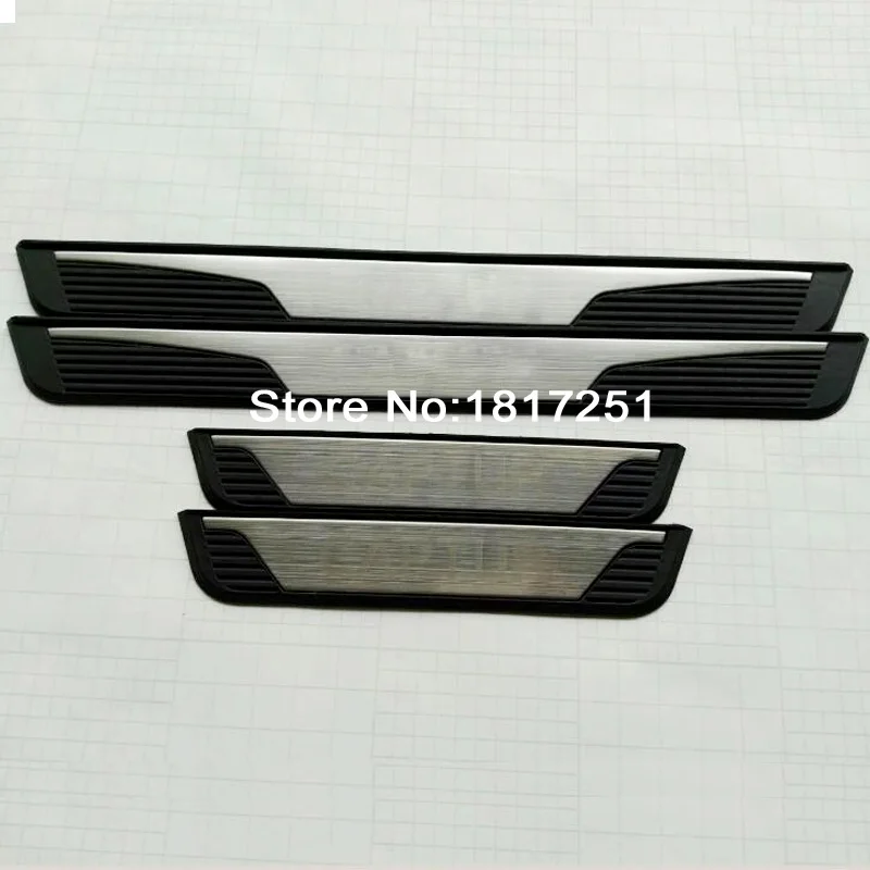 Высококачественная Накладка на порог из нержавеющей стали приветственная