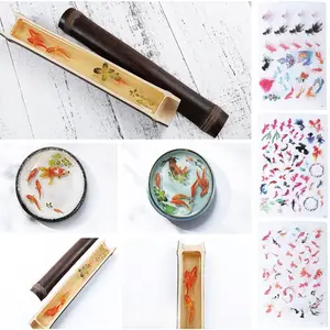 Материалы для рукоделия из УФ эпоксидной смолы, наполнитель для наклеек, цветочный Красочный прозрачный кристалл, животное, пейзаж, DIY Изготовление ювелирных изделий, также