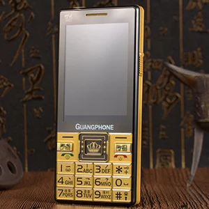 gold Сенсорный экран большая клавиатура мобильный телефон аналоговый телевизор долгое время в режиме ожидания большая кнопка Голосовая камера дешевый сотовый телефон - Цвет: gold
