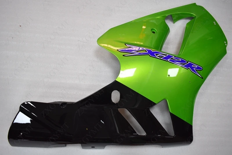 Комплекты для всего тела Zx 12r 2000 2001 Зеленый Черный Abs обтекатель Kawasaki Zx12r комплекты