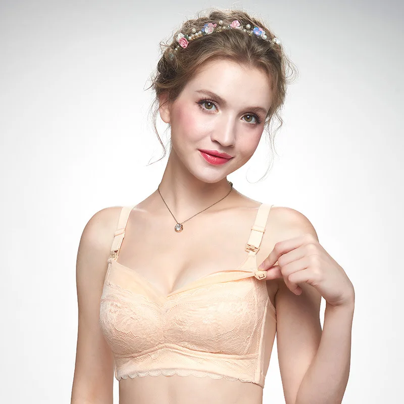 Lace Maternity Bras Best Nursing Bra Padded Breastfeeding Pregnancy Lingerie Cotton Underwear Anti Sagging | Мать и ребенок