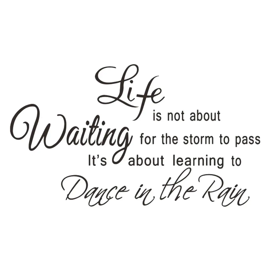 Жизнь это не ожидание прохождения шторма. Это о том чтобы научиться танцевать под