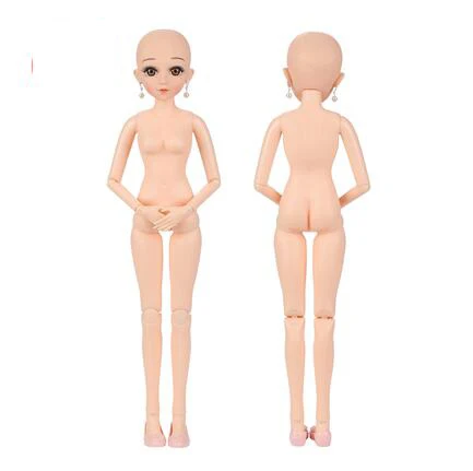 1/3 BJD кукла 60 см Пластик совместный подвижный кукла голая из белой кожи и натуральной кожи