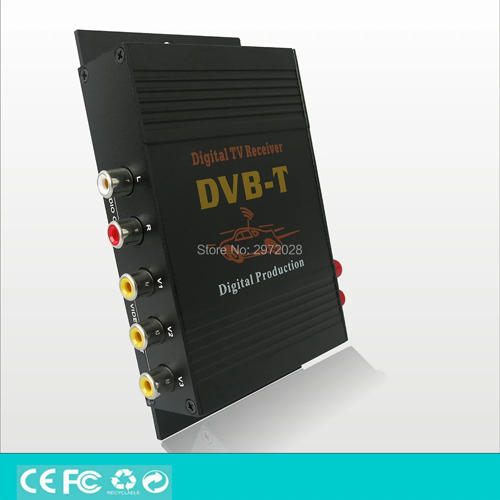 Автомобильный DVB T HD 1080P HDMI CVBS мобильный цифровой ТВ приемник Мобильный автомобиль