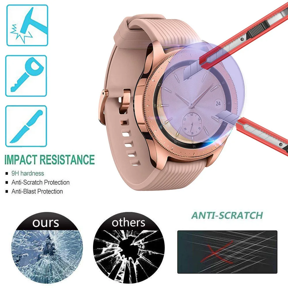 3 шт. Защитное стекло для Samsung Galaxy Watch 42 мм закаленное Защита от синего света
