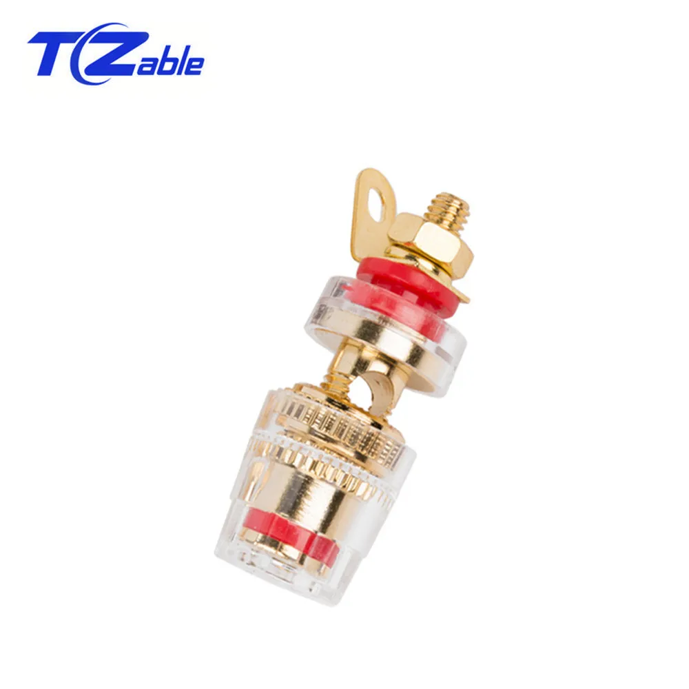 Разъем типа банан и розетка 4 мм клеммный блок из меди с покрытием чистого золота