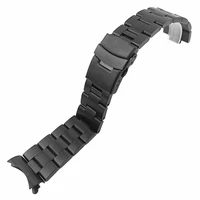 20 22mm solid curved ends stainless steel link bracelet wrist watch band men watches bands strap watch replacement