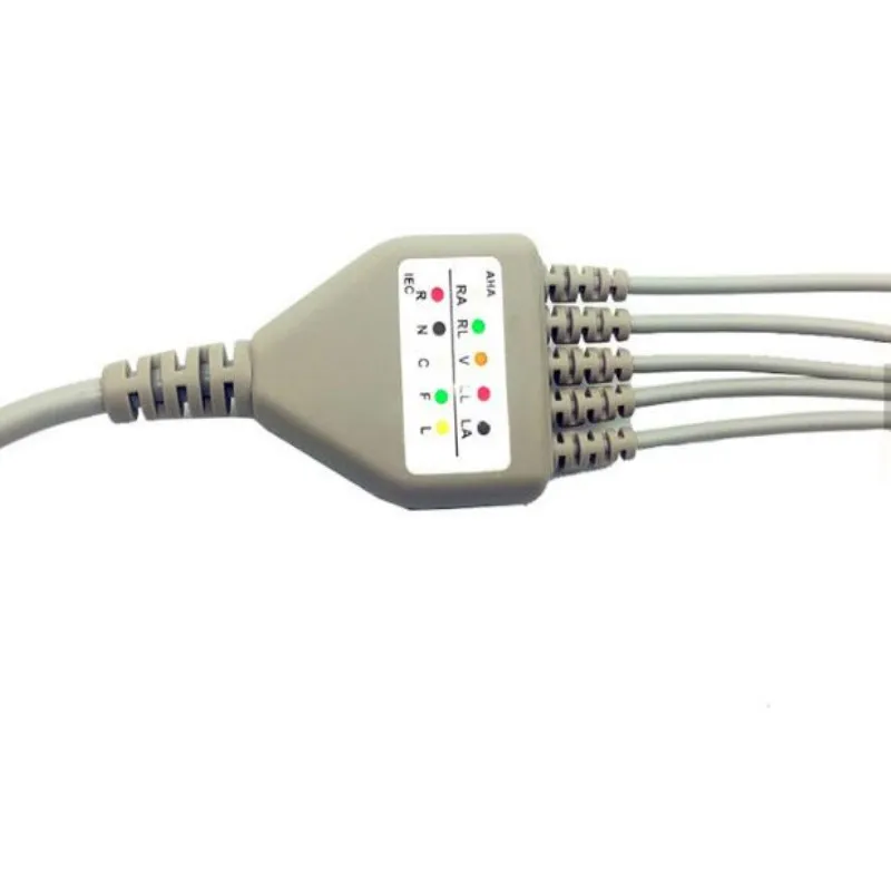 Совместимый с Philips/HP 12Pin MP20/30/VM6 монитор пациента ЭКГ кабель один шт. 5 выводов