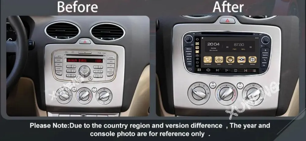 Carplay 64g 4G 7 &quotAndroid 10 автомобильная аудиосистема Для Ford Fusion Galaxy Cmax Fiesta Kuga головное