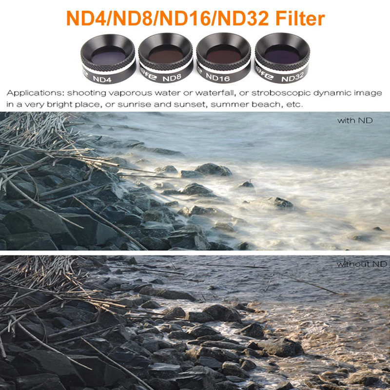 Набор фильтров для камеры DJI Mavic Air Lens Filters UV CPL ND4 ND8 ND16 ND32 набор камера воздушного