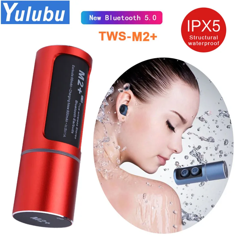 

Fashion M2+ TWS True 5.0 Bluetooth Earphone Earbuds Earpiece Mini Twins Stereo Microphone Wireless Earbuds For All Smart Phone