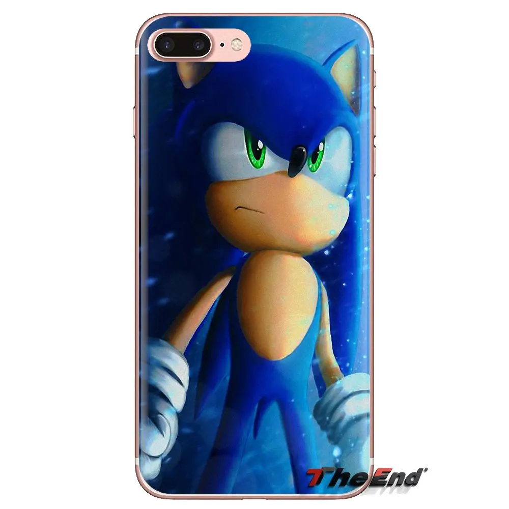 Silicone Cases For Sony Xperia Z Z1 Z2 Z3 Z5 compact M2 M4 M5 C4 E3 T3 XA Huawei Mate 7 8 Y3II Silver Sonic Hedgehog Shadow Sega |