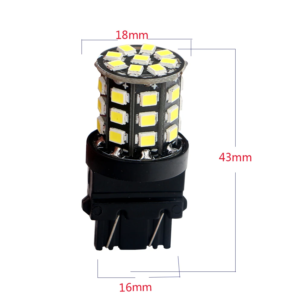 YM E-Bright 10 шт. T25 3157 P27/5 Вт 2835 33 SMD Автомобильные лампы красный белый Янтарный синий 12 В DC светодиодный автомобильный фонарь Поворотные лампы 660Lm