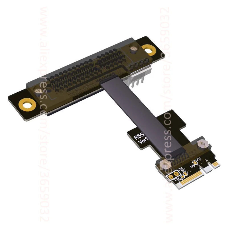 Угловой переходник PCI-e x4 к M.2 Wi-Fi-ключу A.E A + E адаптер-карта Райзер-расширитель Gen3.0