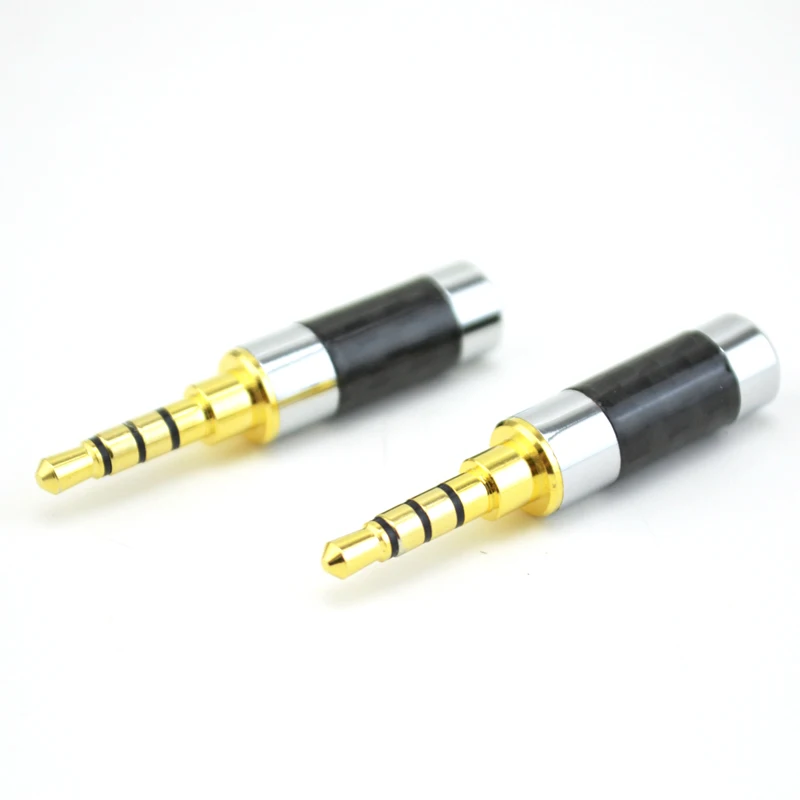 4 шт. позолоченный 3 5 мм Мужской контактный стерео ремонтный кабель для наушников