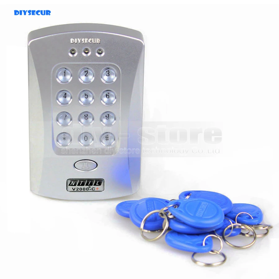 DIYSECUR дверь 125 кГц RFID Бесконтактный считыватель Пароль Клавиатура система