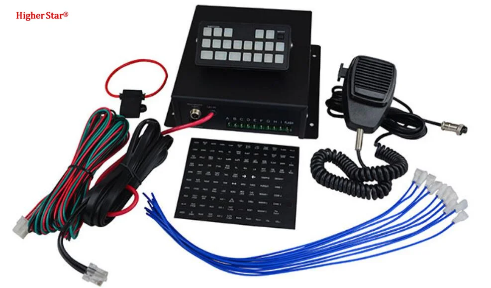 

NMS400W 400W Car Alarm Emergency Fire ambulance Police Siren Amplifier with microphone PA system control panel,DIY programming