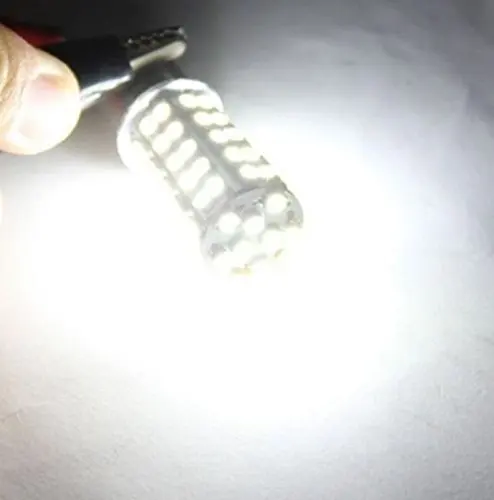 

2PCS Warm White/Pure White Car RV Trailer 1156 BA15S 68SMD Corner LED Light Lamps 7503 1141