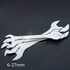 Набор универсальных открытых ключей 8 шт.компл. 6-27 мм, 3 мм, ультратонкий двойной гаечный ключ, многофункциональный гаечный ключ из углеродистой стали для приводного вала