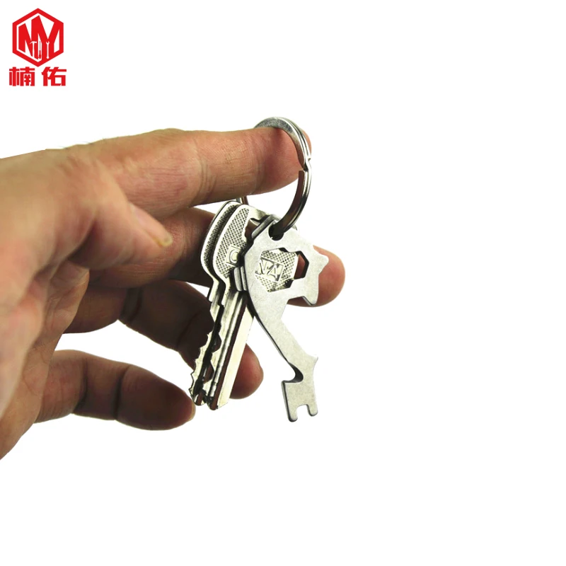 

1PC Stainless Steel 20-in-1 EDC Multifunction Tool Key Ring Multitool Opener Screwdriver Wrench Kit Portable Keychain Pendant