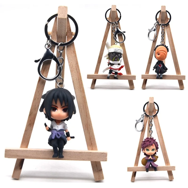 Брелок для ключей в стиле аниме Наруто Гаара Учиха Саске детская игрушка подарок