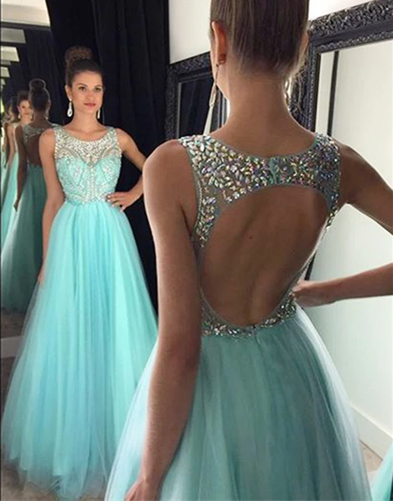 Vestido Longo/2016 г. Дизайнерские платья трапециевидной формы для выпускного бала с