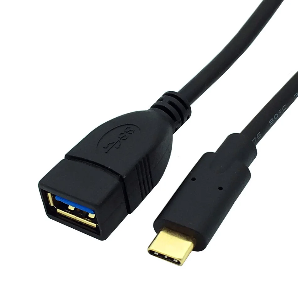 2 штуки 20 см USB 3,1 type C к USB 3,0 Тип A Male-Female OTG разъём кабельный переходник