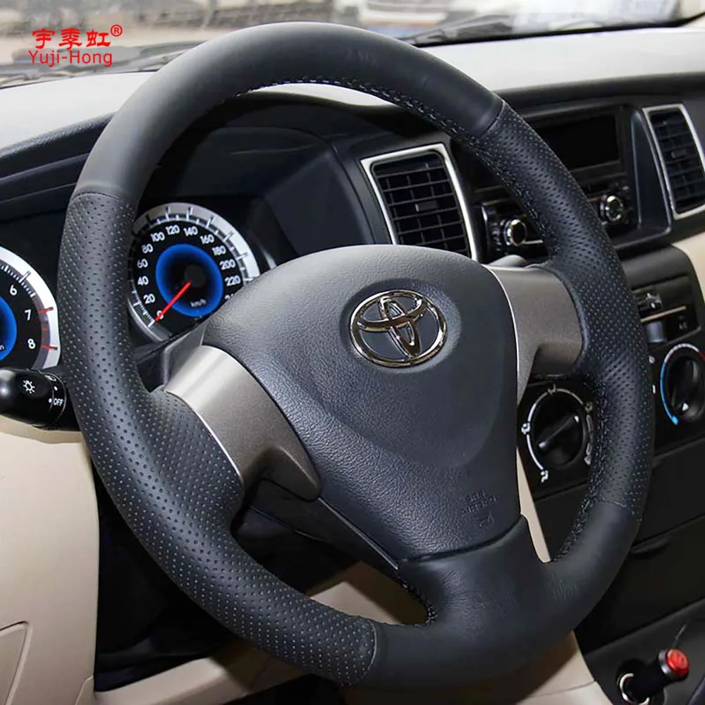 Чехлы рулевого колеса автомобиля чехол Yuji Hong для Toyota Corolla 2006 2010 EX 2009 2013 из