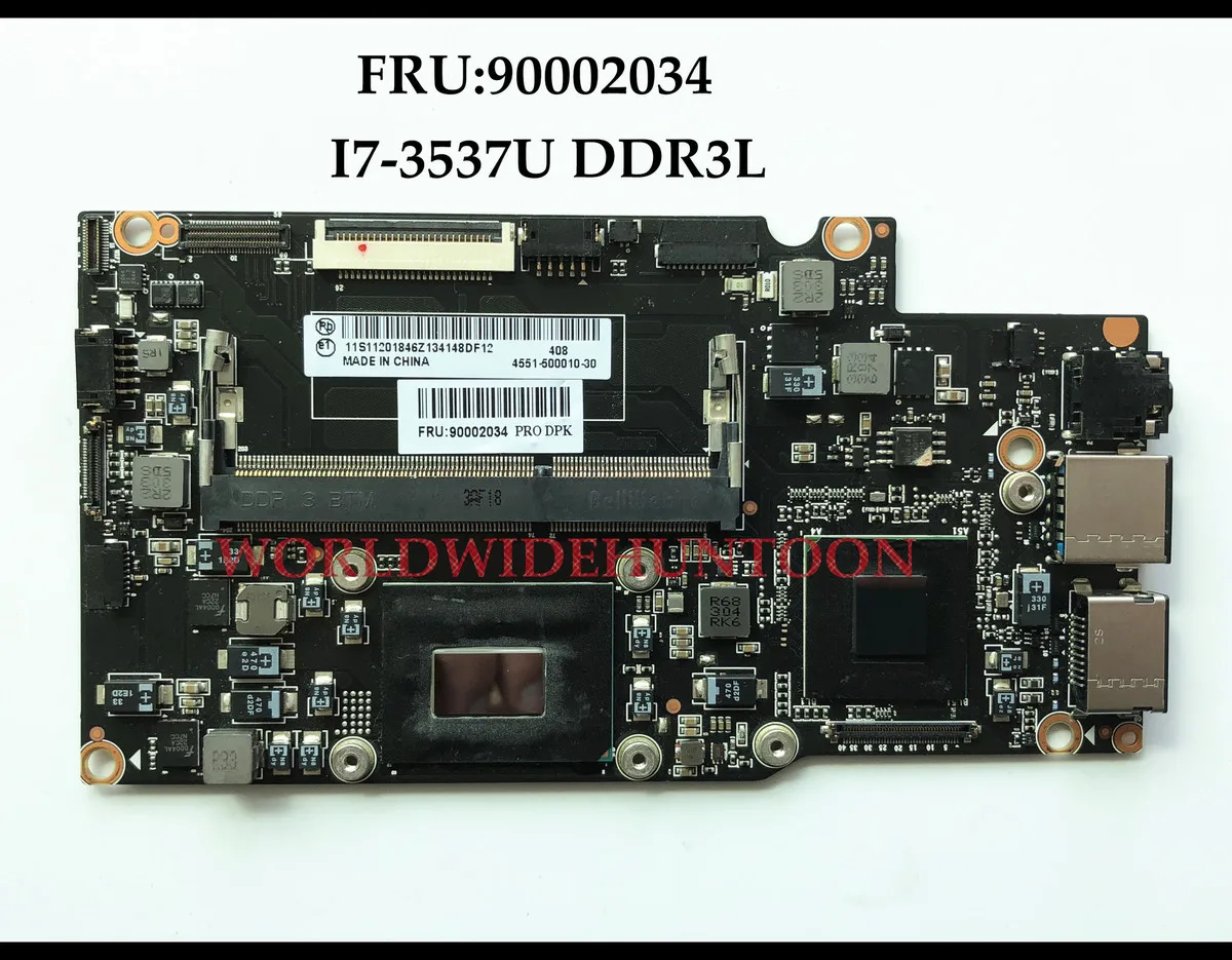 Высокое качество, новинка 90002034, материнская плата для ноутбука lenovo YOGA 13, I7-3537U DDR3L, полностью протестирована и