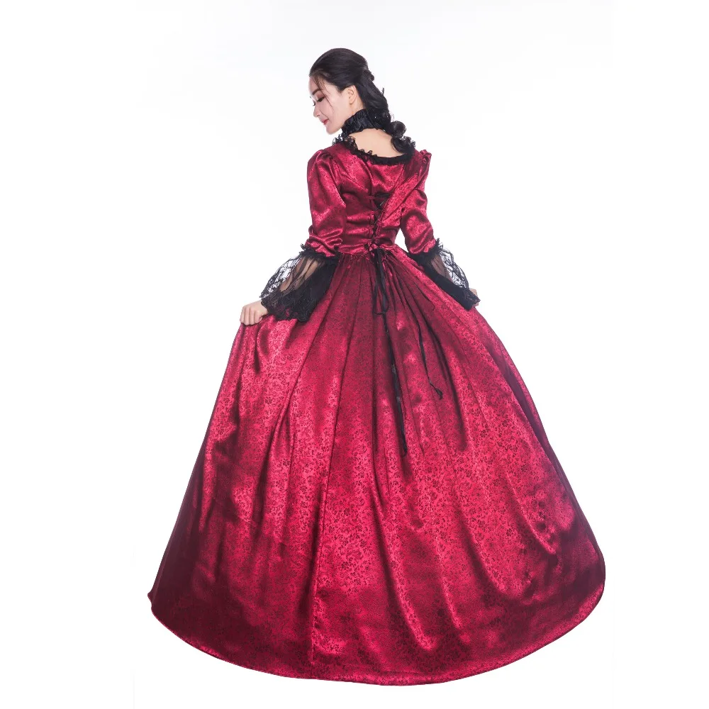

Red Gothic Lolita Princess Dress Marie Antoinette Renaissance Princess Dress Ball Gown Reenactment Clothing Theater Costumes