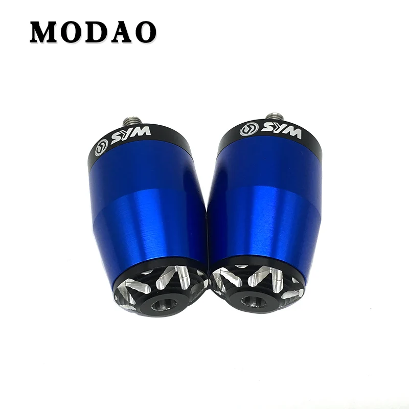 Blue Для SYM T1 T2 T3 250I SB300 WOLF250 250i ЧПУ Запчасти для мотоцикла алюминиевые руль велосипеда Крышка Заглушка изменение пробковая рукоять - Цвет: Blue