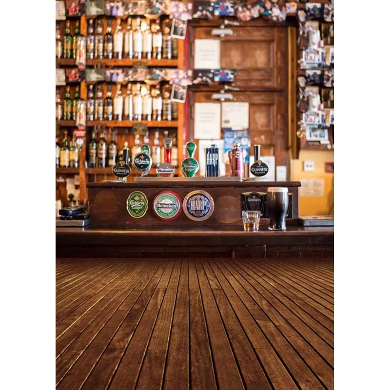 Фон для студийной фотосъемки Mehofoto Pub Bar вино деревянный пол фон S 826|Фон фотосъёмки|
