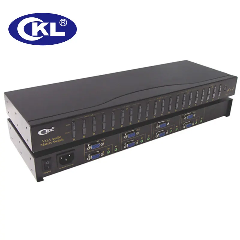 CKL 4A4 4x4 Матрица VGA переключатель сплиттер коробка с аудио и ИК пульт