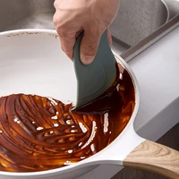 1pc multi function oil scraper cartoon kitchen bathroom stove dirt decontamination scraper cake baking tool oil plate scraper