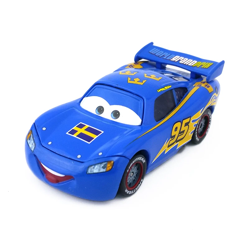 Disney Pixar Cars No.95 Lightning Mcqueen швейная модель металлическая литая Игрушечная машина 1:55