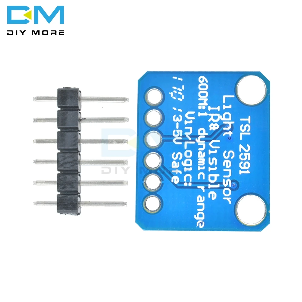 Diymore TSL2591 IIC I2C свет Сенсор Breakout модуль высокий динамический диапазон цифровое табло TSL25911FN 3,3 5 V электронная доска «сделай сам»