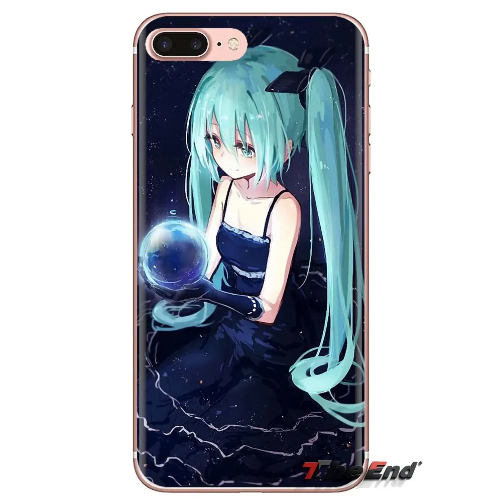 Мягкий прозрачный чехол чехлы Аниме Dakimakura Hatsune Miku для iPod Touch Apple iPhone 4 4s 5 5S SE 5C 6 S 7 8 X