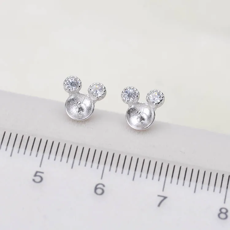 Женские серьги-гвоздики из серебра 925 пробы с жемчугом | Украшения и аксессуары