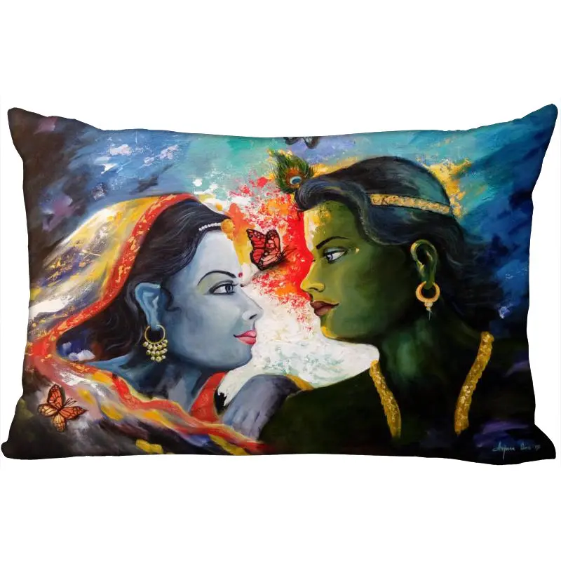 Пользовательский Radha Krishna Новое поступление наволочка 45x35 см (одна сторона)