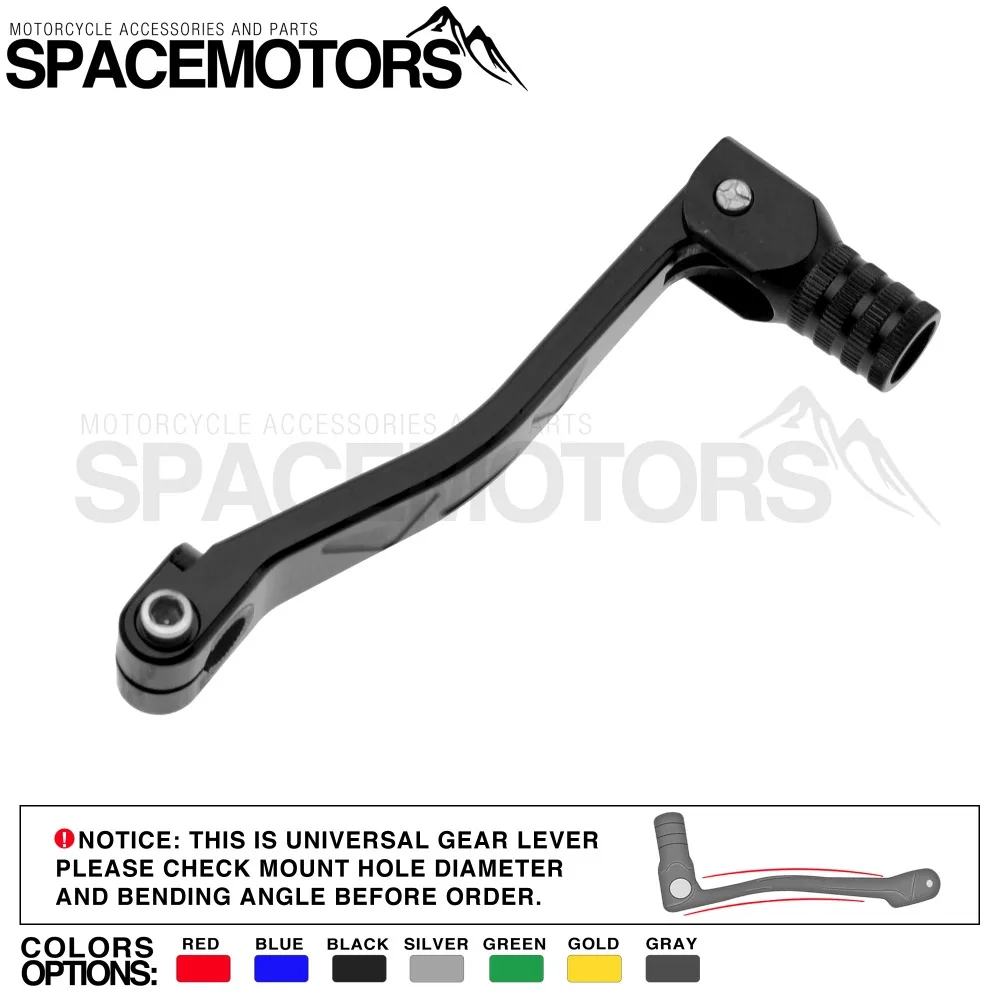 Черный алюминиевый переключатель передач мотоцикла с ЧПУ рычаг dirt street stunt bike pitbike