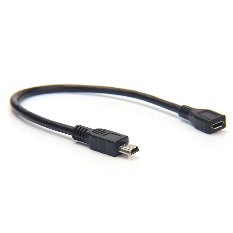 Зарядки USB кабель для передачи данных 2,0 мини 5-контактный разъем Micro USB переходник с внутренней резьбой 0,25 м GDeals