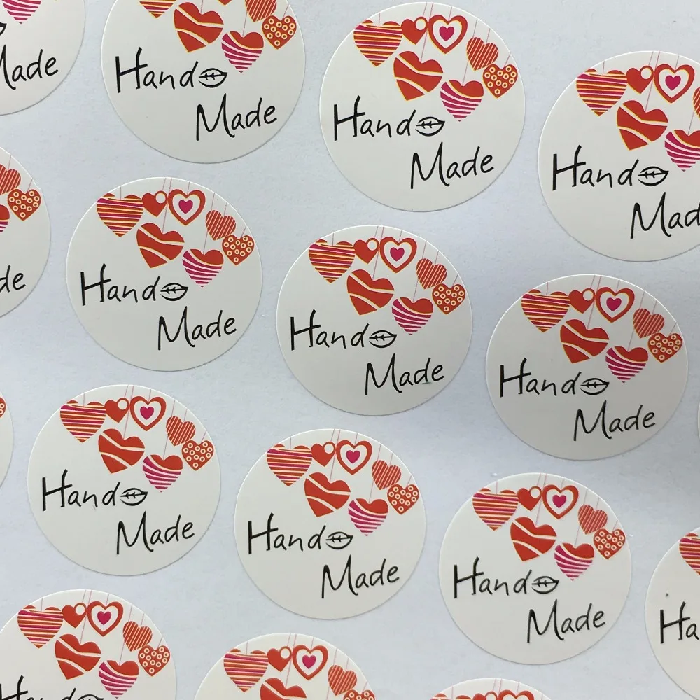 300 шт. бумажные этикетки наклейки для упаковки ювелирных