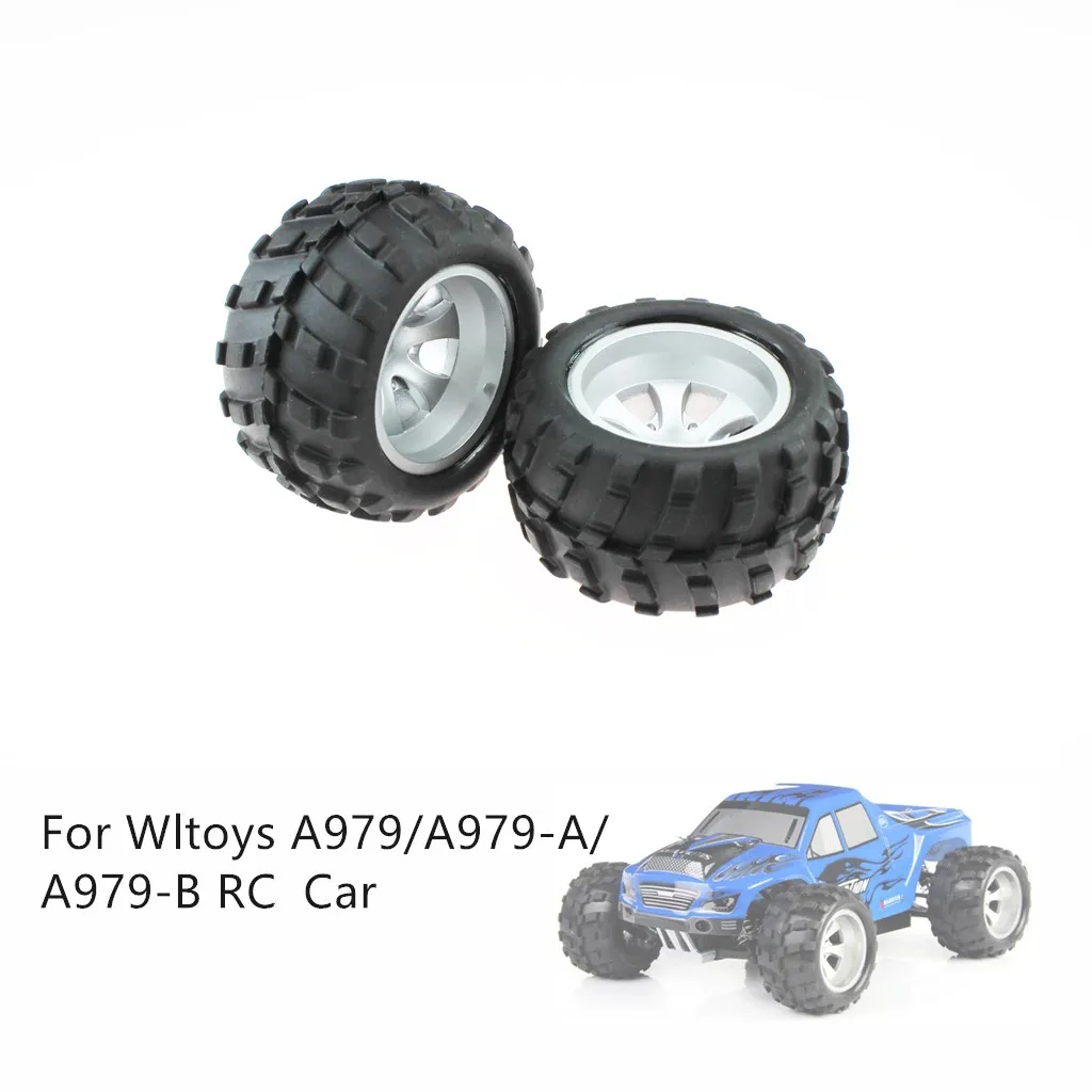 Remote control car accessories 2PCS Wheels Tire Spare Parts For Wltoys A979/A979-A/A979-B Control Car Z626 | Игрушки и хобби